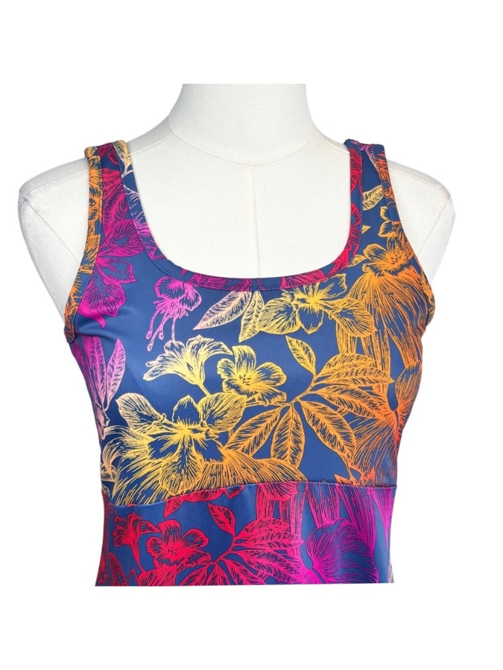 Columbia PFG sz large Freezer tropical print dress - Picture 3 of 9